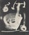 Monochrome lithograph after Joan Miró, from the album "L'Oiseau Solaire, L'Oiseau Lunaire, Etincelles" (The Sun Bird, The...