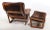 Mid-Century Modern Scandinavian Mid Century Lounge Chair and Ottoman For Sale - Image 3 of 7