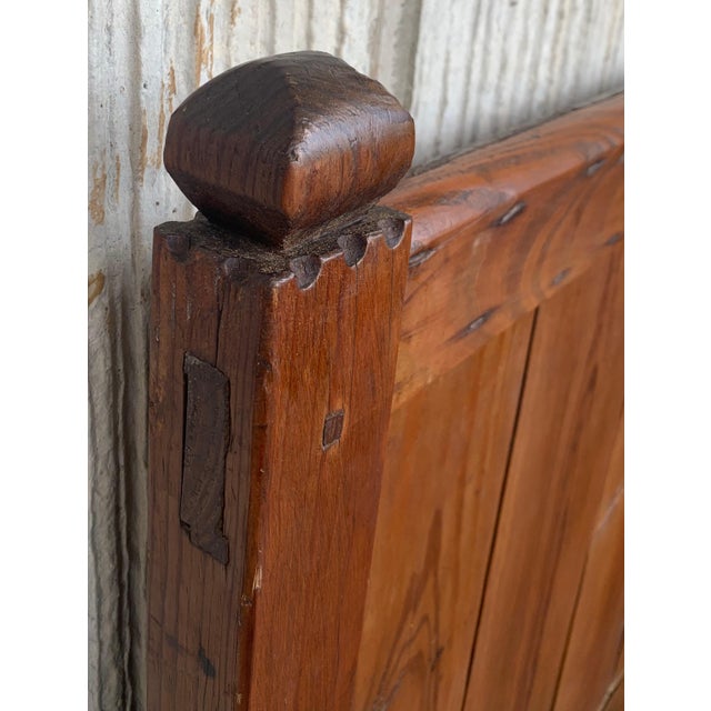 Spanish Early 20th Century Bench with Dove-Tail and Tall Back For Sale - Image 12 of 18