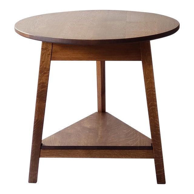 Cricket Solid Wood White Oak Round Table Chairish