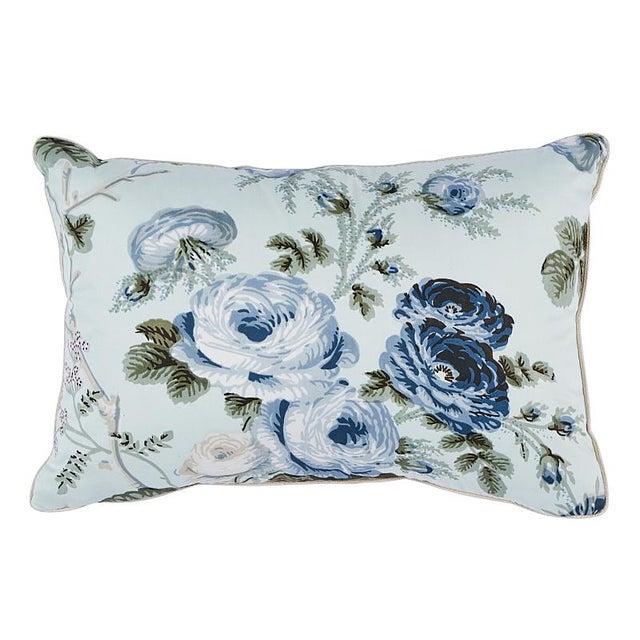 Not Yet Made - Made To Order Schumacher Salisbury Chintz 16" Lumbar Pillow in Celadon For Sale - Image 5 of 5