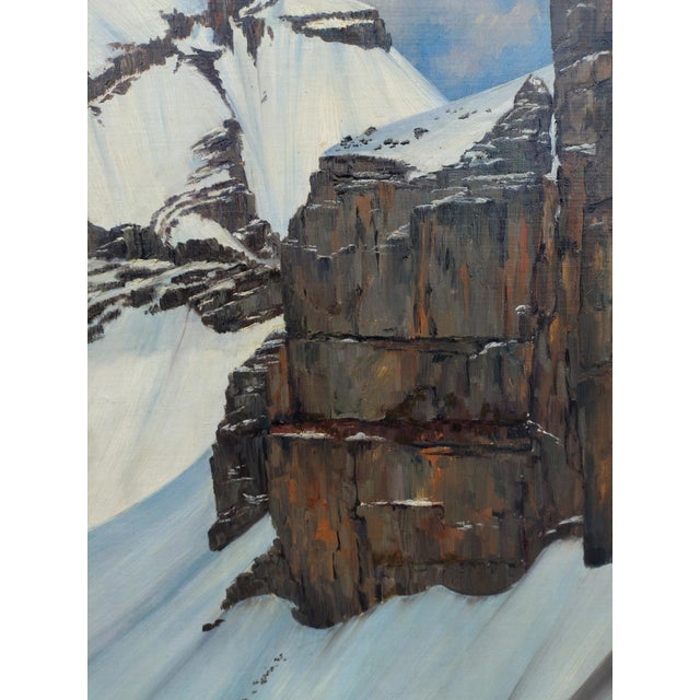 Fritz Ruppert, Mont Blanc, 1913, Oil on Canvas For Sale - Image 4 of 15