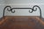 Wrought Iron Mahogany Rolling Bar Cart For Sale - Image 9 of 12