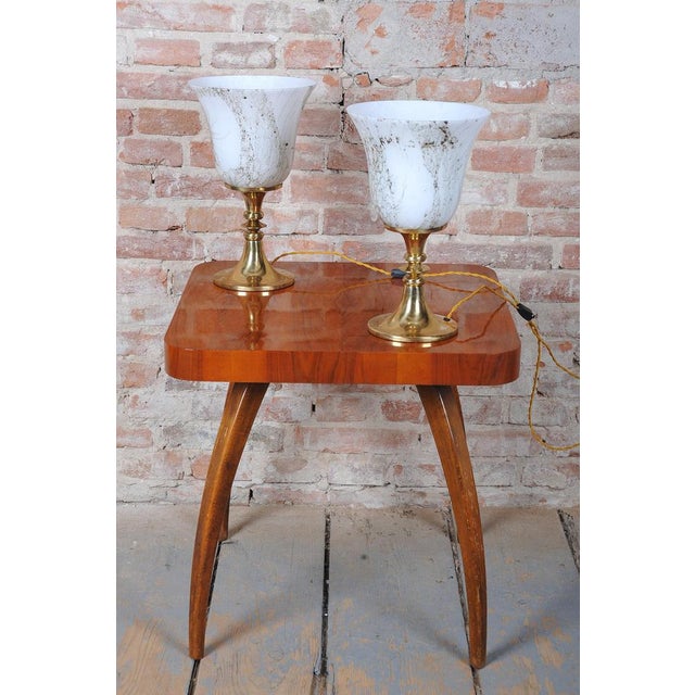 Mid-Century Table Lamps from Kamenický Šenov, Czech, 1960s, Set of 2 For Sale - Image 9 of 10