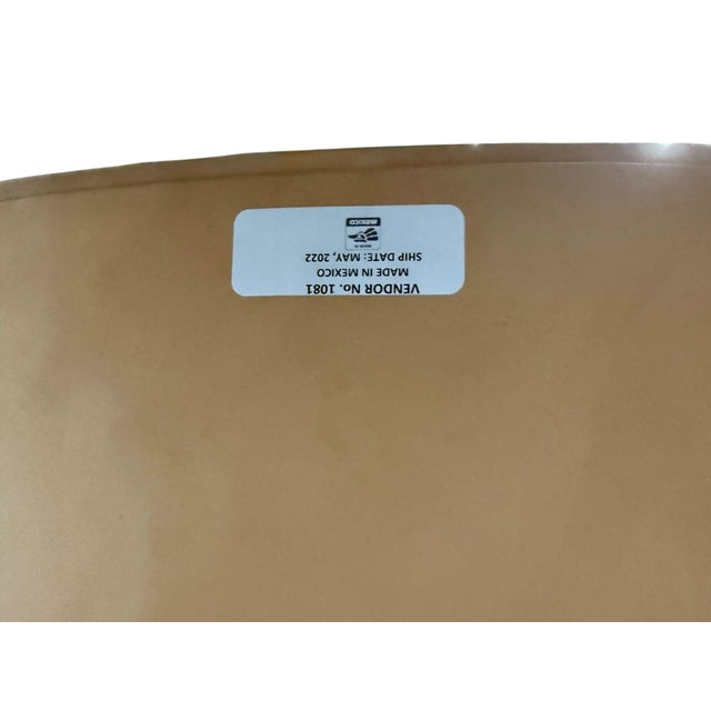 Sol & Luna Tan Leather and Iron Bar Stool, a Showroom Sample For Sale - Image 9 of 9