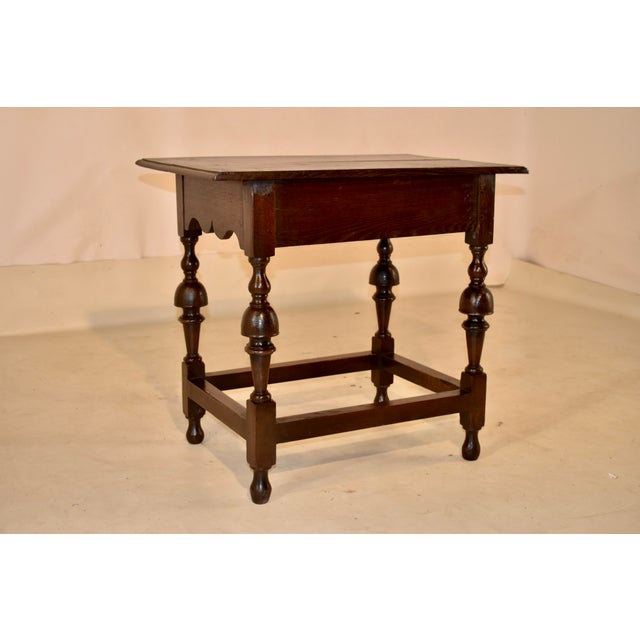 18th Century English Oak Side Table For Sale In Greensboro - Image 6 of 9