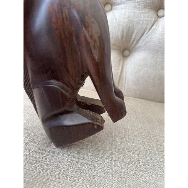Hand-Carved Wooden Cat Figurine For Sale - Image 12 of 12