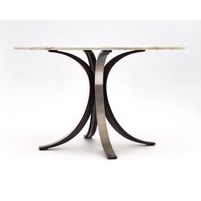 Modern Marble Topped Osvaldo Borsani Dining Table For Sale - Image 3 of 10