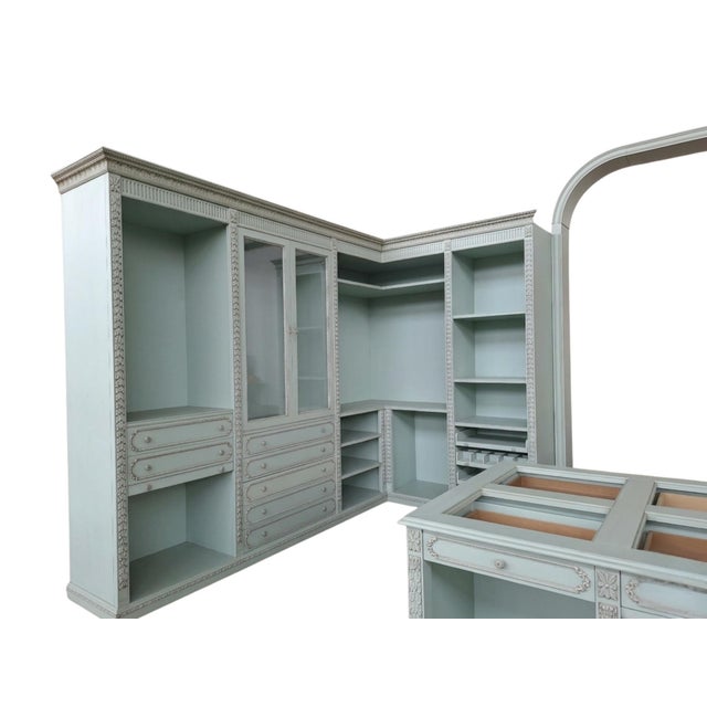 Blue Open Walk-in Closet with Central Island, 1990, Set of 11 For Sale - Image 8 of 10