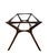 Attribued to Palecek Copenhagen Mid Century Style Mahogany Dining Table - No Glass For Sale In San Francisco - Image 6 of 7