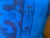 Blue Electric Blue Vintage Turkish Rug Pillow 18x18 For Sale - Image 8 of 13