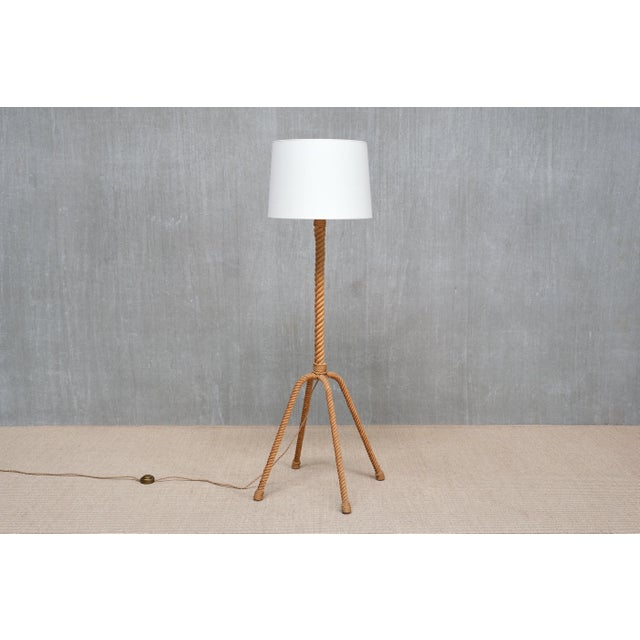 This sculptural four-legged floor lamp was designed by adrien audoux & frida minet. It was produced in france in the...