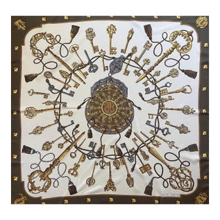 Hermès Scarf « Les Clefs » 1965 For Sale