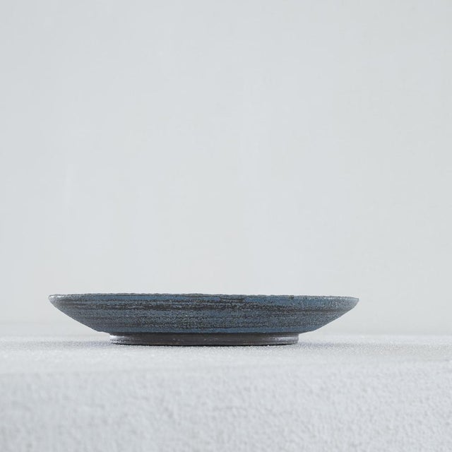 Black Mid-Century Cobra Style Studio Pottery Dish by Jaap Dommisse, 1950s For Sale - Image 8 of 9