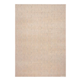 Nazmiyal Collection Modern Contemporary Silk and Wool Rug For Sale