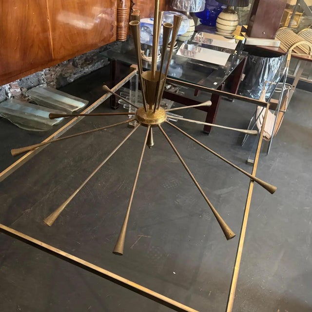 1950s Mid-Century Modern Huge Sputnik Chandelier by Oscar Torlasco for Lumi For Sale - Image 14 of 18