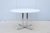 Fabulous mid-century modern 46" round white top and a distinctive polished chrome X base dining table, cafe, bistro, or...