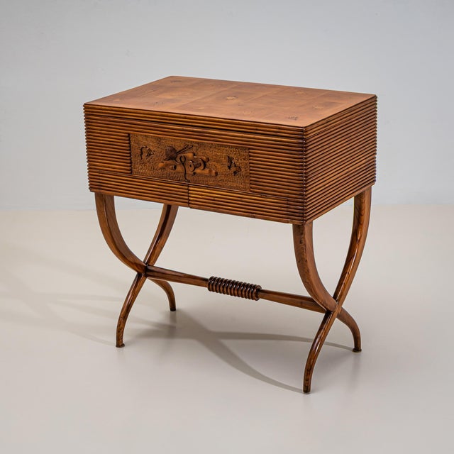 Mid-Century Modern Sewing Cabinet by Luigi Scremin, Italy, 1930s For Sale - Image 3 of 8
