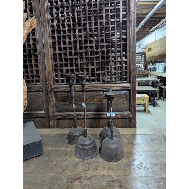 Vintage Iron Candle Holder 1 For Sale - Image 11 of 11