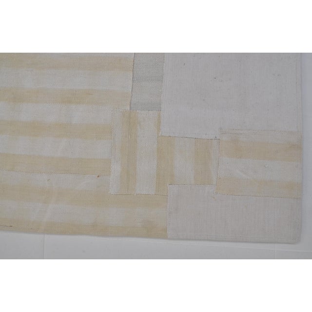 1960s Neutral Oushak Antique Hallway Runner For Sale - Image 5 of 10