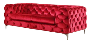 Chester Two-Seater Sofa in Red Wine Velvet by Europa Antiques