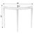 Mid-Century Modern Ingrid 36 in. W Demilune Wood Traditional Console Table, Antique Cherry For Sale - Image 3 of 8