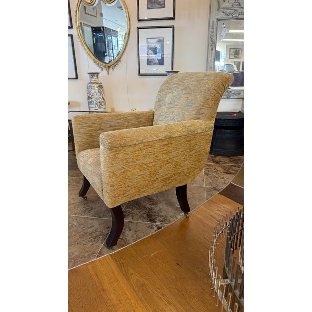 Early 21st Century Michael S. Smith Designed for Jasper Furniture Rare Upholstered Teddy Club Chair For Sale - Image 5 of 12