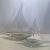 Pair of Pilgrim Glass Hand Blown Sailboats in Two Sizes- Pair For Sale - Image 13 of 13