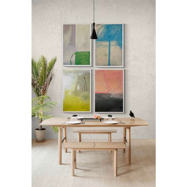 2020s Contemporary Abstract Painting With Yellow For Sale - Image 5 of 6