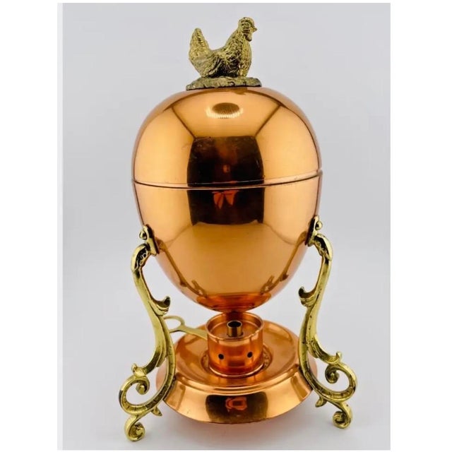 Vintage Copper Egg Coddler Complete With Chicken Finial For Sale - Image 16 of 18