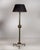 Black 1940s France Deep Ebony Black Ebonized Floor Lamp For Sale - Image 8 of 11