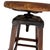 Antique 1910s 30" Tall Industrial Architect's Draftsman Stool - Adjustable Wood & Cast Iron Swivel Seat For Sale - Image 16 of 18
