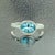 Natural Aquamarine Ring 6.5 14k W Gold 1.64 TCW Certified For Sale - Image 11 of 14