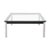 Bauhaus LC 10-P Coffee Table in Glass and Chrome from Cassina For Sale - Image 6 of 8