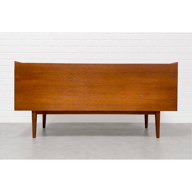 Mid Century Modern Styled Handmade Teak Credenza | Danish Media Stand Sideboard For Sale - Image 12 of 12