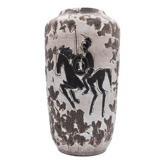 Vintage Rider Floor Vase from Scheurich, 1970s For Sale