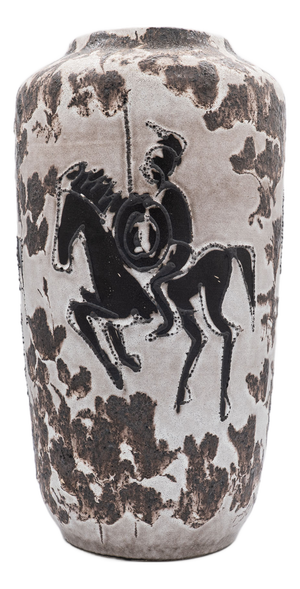 Vintage Rider Floor Vase from Scheurich, 1970s