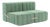 Curt Modular Set - Flexible 2-Seater - Barcelona - Patina - V3347/46 (Light Green) by Ambivalenz, Set of 4 For Sale