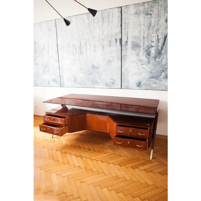 Large Italian Desk by Vittorio Dassi, 1950 For Sale - Image 6 of 10