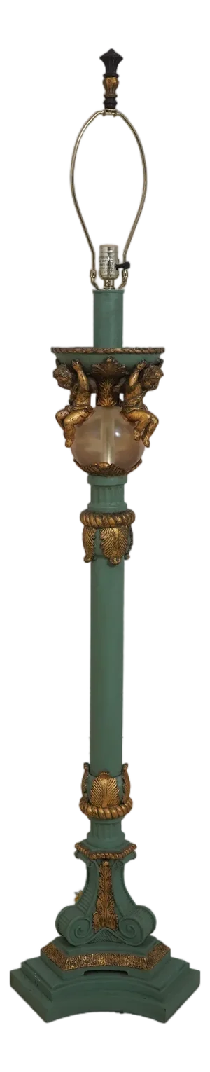 Italian Classical Style Cherub Continental Floor Lamp