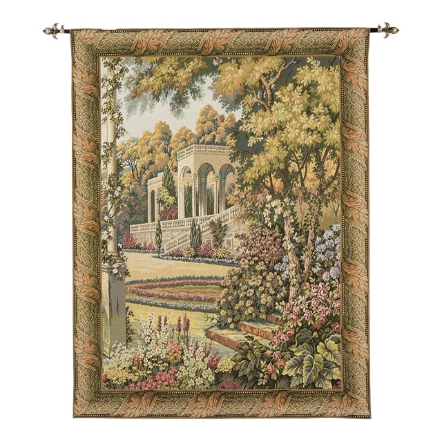Lake Como Garden Loom Woven Tapestry - 109 X 83 Cm (3'7" X 2'9") - Requires Rod Size 2 For Sale