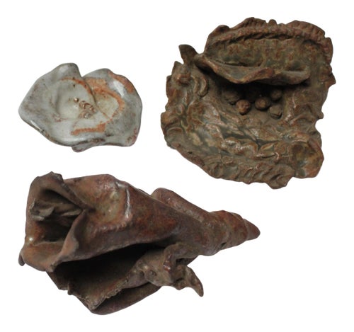 Collection of Three Studio Ceramic Shells / Fragments