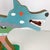 Vintage Folk Art Carved Painted Wood Wolf Outter Space Native American Outsider For Sale - Image 9 of 11