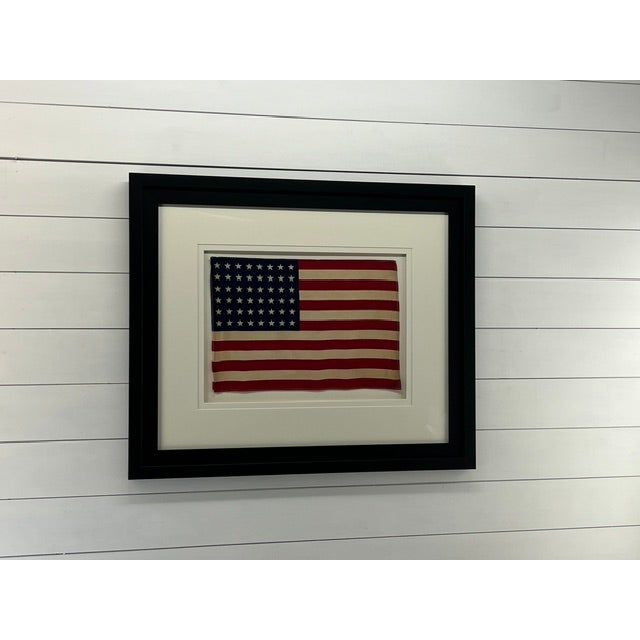 Mid 20th Century Vintage 48 Star American Flag. Americana Wall Decor For Sale - Image 5 of 5