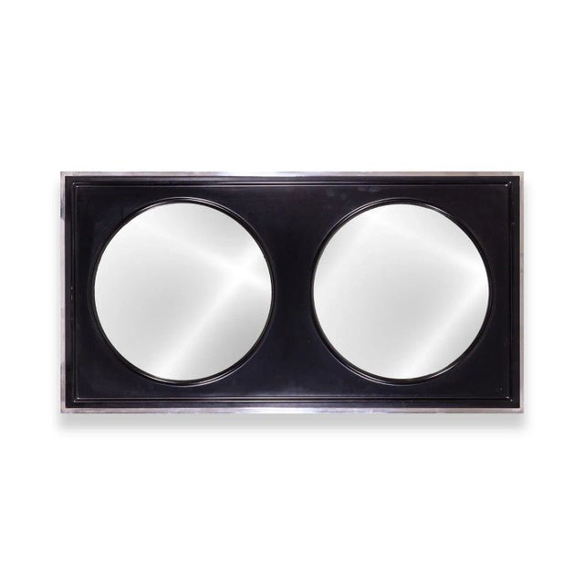 Modern Late 20th Century Retro Modern Custom Dual Mirror Made In Canada For Sale - Image 3 of 7