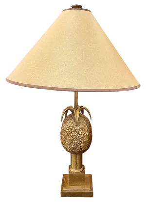 Gilt Bronze Pineapple Lamp from Maison Charles, 1960s
