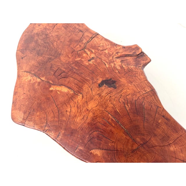 Brutalist Tripod Coffee Table in Teak, 1970s For Sale - Image 15 of 18