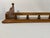 Brown Vintage 1980's Ethan Allen Decorative Wooden Wall Display Shelf For Sale - Image 8 of 17