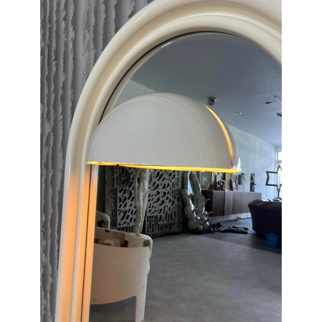 Mid-Century Modern Vintage Illuminated Mirror with Built-In Socket, 1970s For Sale - Image 3 of 10