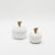 This exquisite set of round boxes by Kifu Paris, crafted from white shagreen, embodies understated luxury with its rich,...